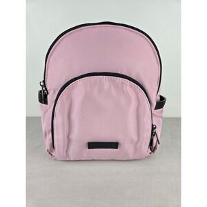 Fabletics Pink Nylon Mini Backpack‎ Sling Bag Adjustable Strap